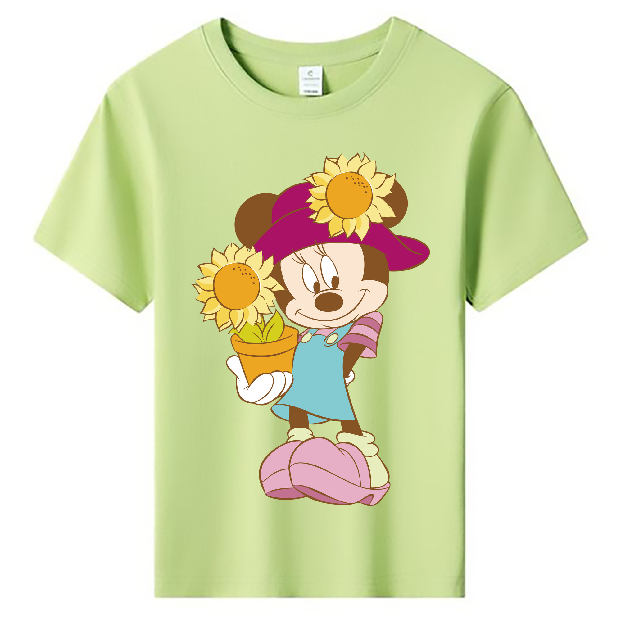 ミッキーマウス Mickey Mouse 綿100％キッズTシャツ（フロントプリント）